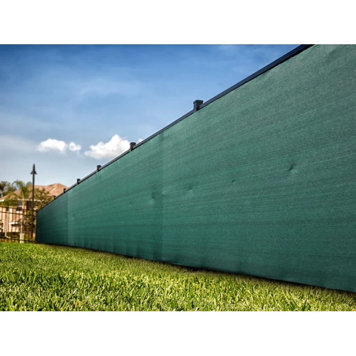 Siatka cieniująca 95% 1,2x50m. Gramatura 200g/m2. Zielona siatka na ogrodzenie płot z filtrem UV. Linarem SiatkiSieci. 