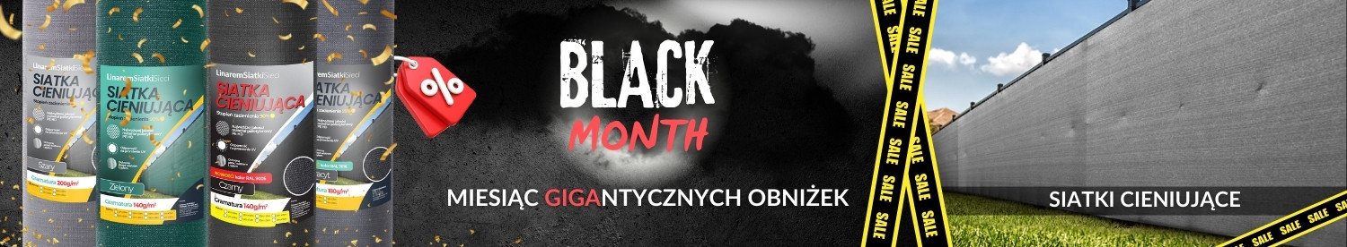 wyprzedaż siatki cieniujace black month